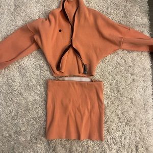 The K Label peach skirt set